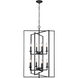 Nellis 8 Light 24 inch Matte Black Indoor Pendant Ceiling Light